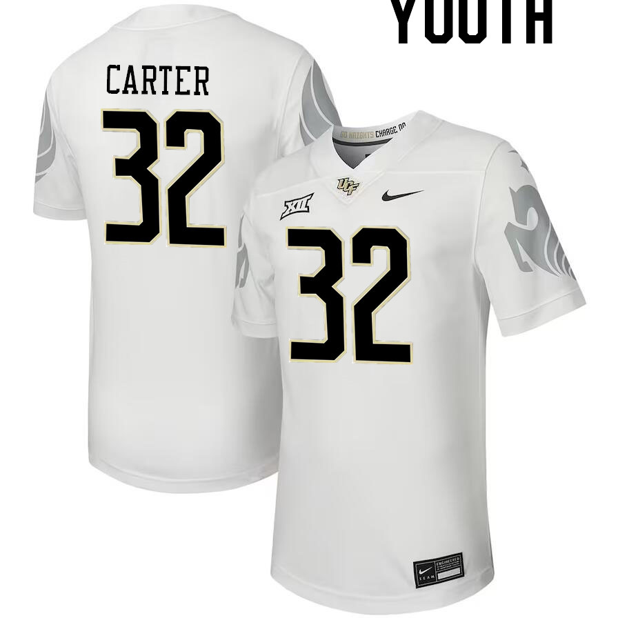 Youth #32 Michael Carter UCF Knights Big 12 Conference College Football Jerseys Stitched-Black